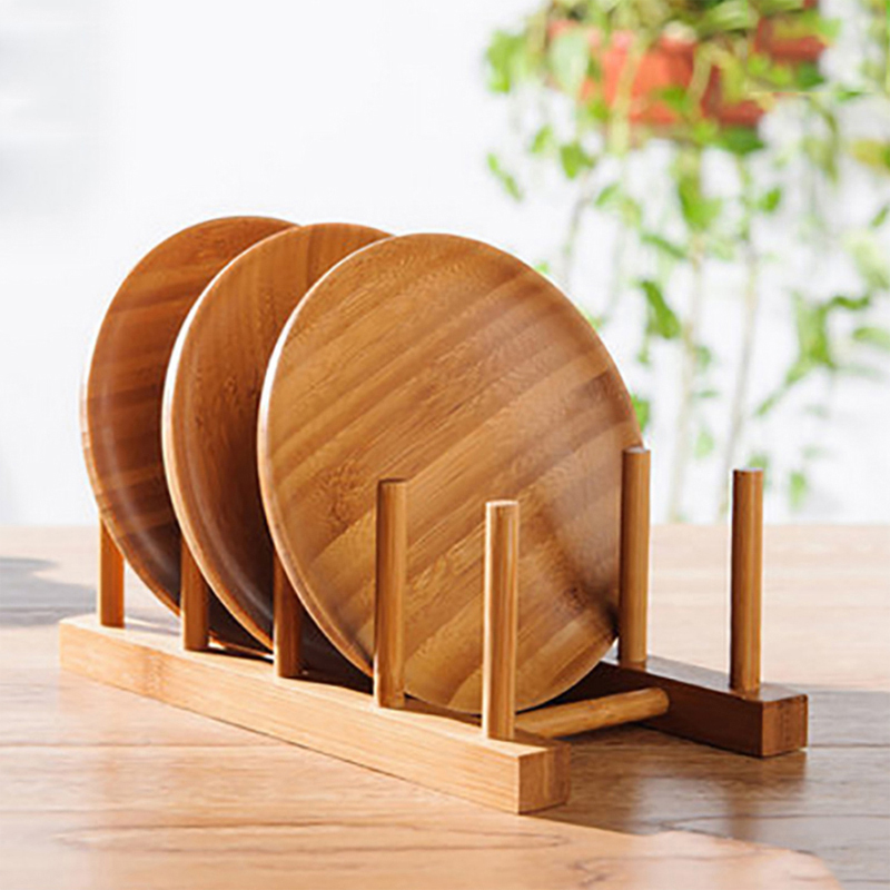 Bamboo Cutlery Set - Escorredor de cozinha rack prato pote
