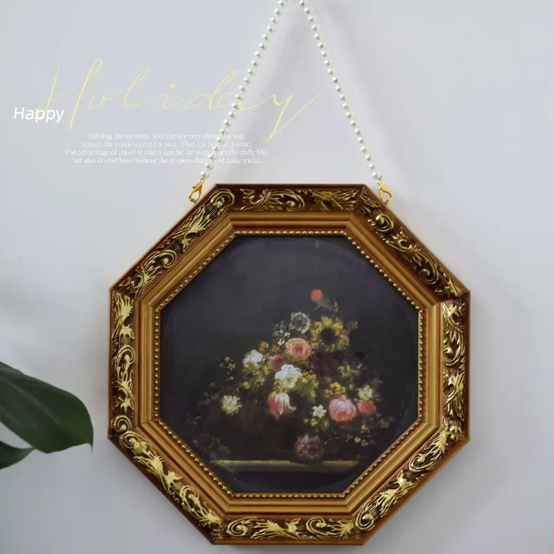 Luxury Lifestyle Niche - Pintura Decorativa Retrô Octogonal de Luxo