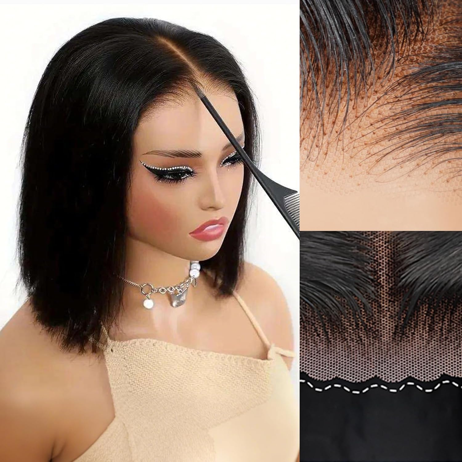 Smilegirl, peruca curta estilo - Luxury Lifestyle Hair avaliação e preço