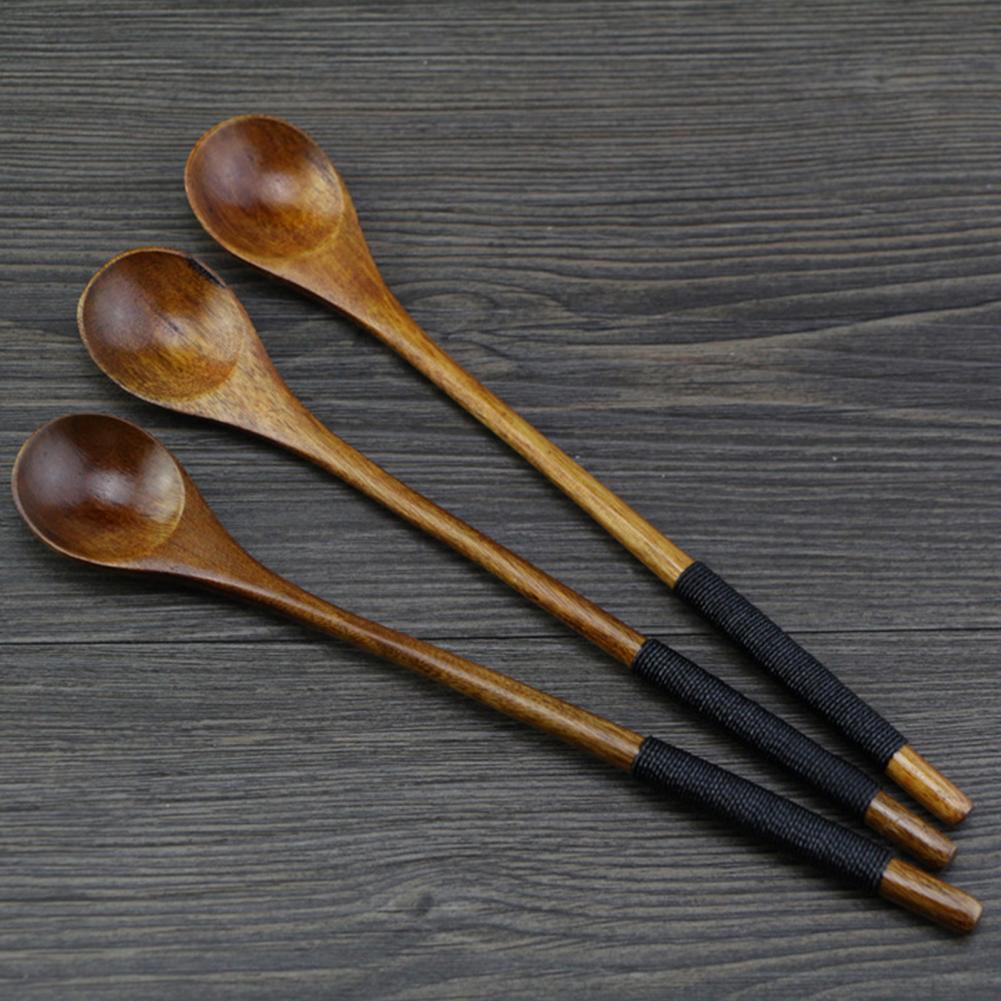 Colher de madeira com cabo lon - Bamboo Cutlery Set avaliação e preço