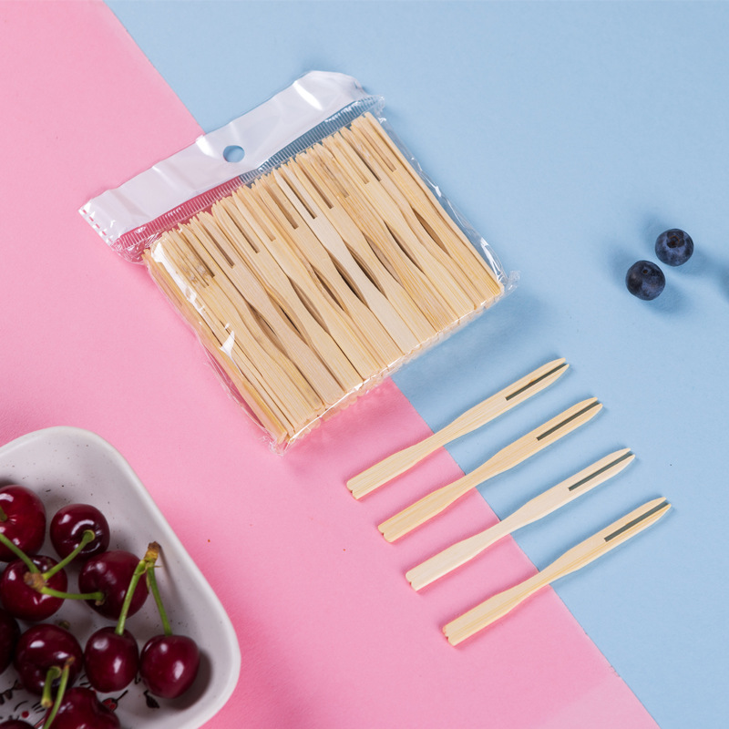 100/200/750 pçs garfo de fruta - Bamboo Cutlery Set avaliação e preço