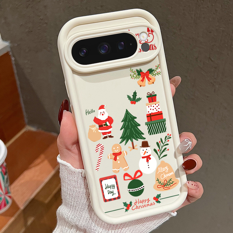 Feliz natal padrão macio tpu c - Google Pixel 9 avaliação e preço