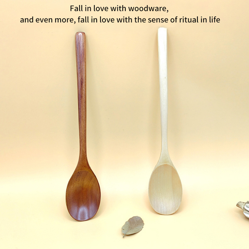 1 peça colher de madeira de ba - Bamboo Cutlery Set avaliação e preço